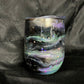 12oz Wine Glass, Metallic Galaxy with stars