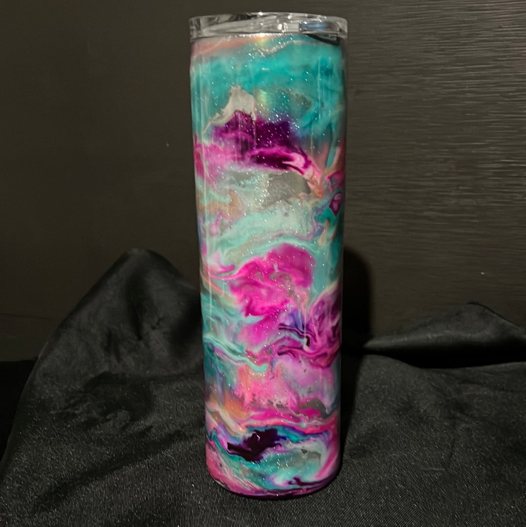 30oz Skinny Tumbler w/Shimmer