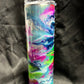 30oz Skinny Tumbler, Blue, Pink, Green, Yellow w/Stars (No Glow)