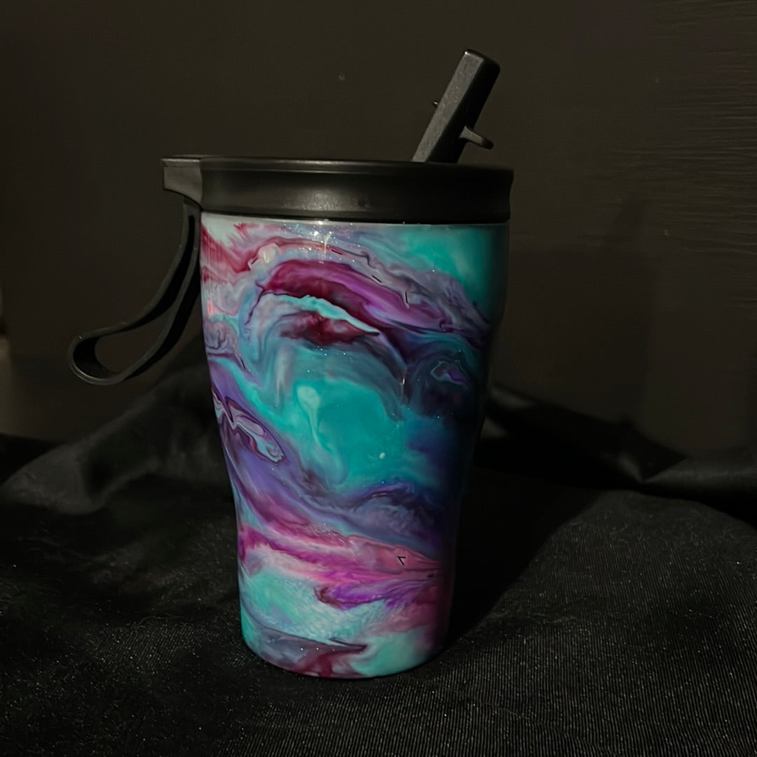 12oz Curved Tumbler w/2 lids