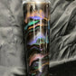 30oz Skinny Tumbler with Metallic “Northern Lights” Shimmer (no Glow)