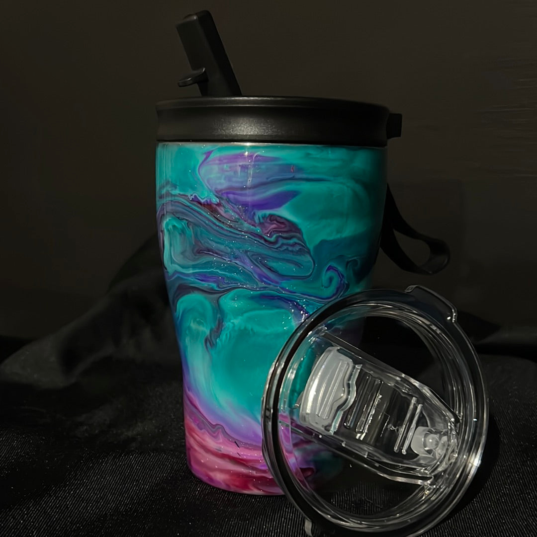 12oz Curved Tumbler w/2 lids