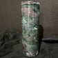 20oz Skinny Tumbler, Green/Pink Shimmer